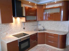 Кухни Хай тек (Фасады могут быть любого цвета)